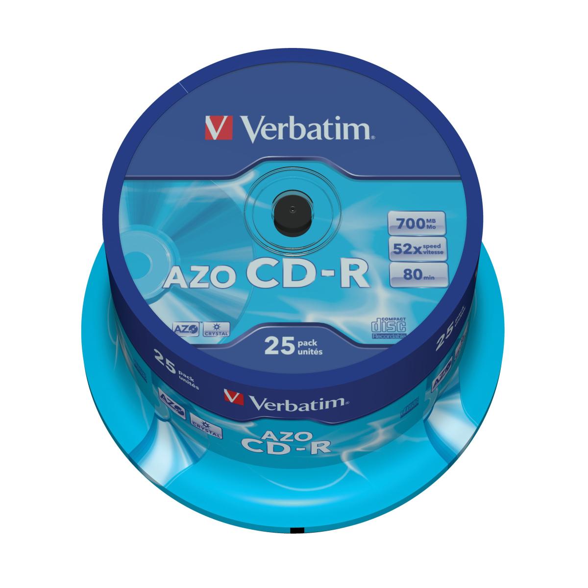 Verbatim CD-R AZO Crystal 700 MB 52x 25 pc(s)