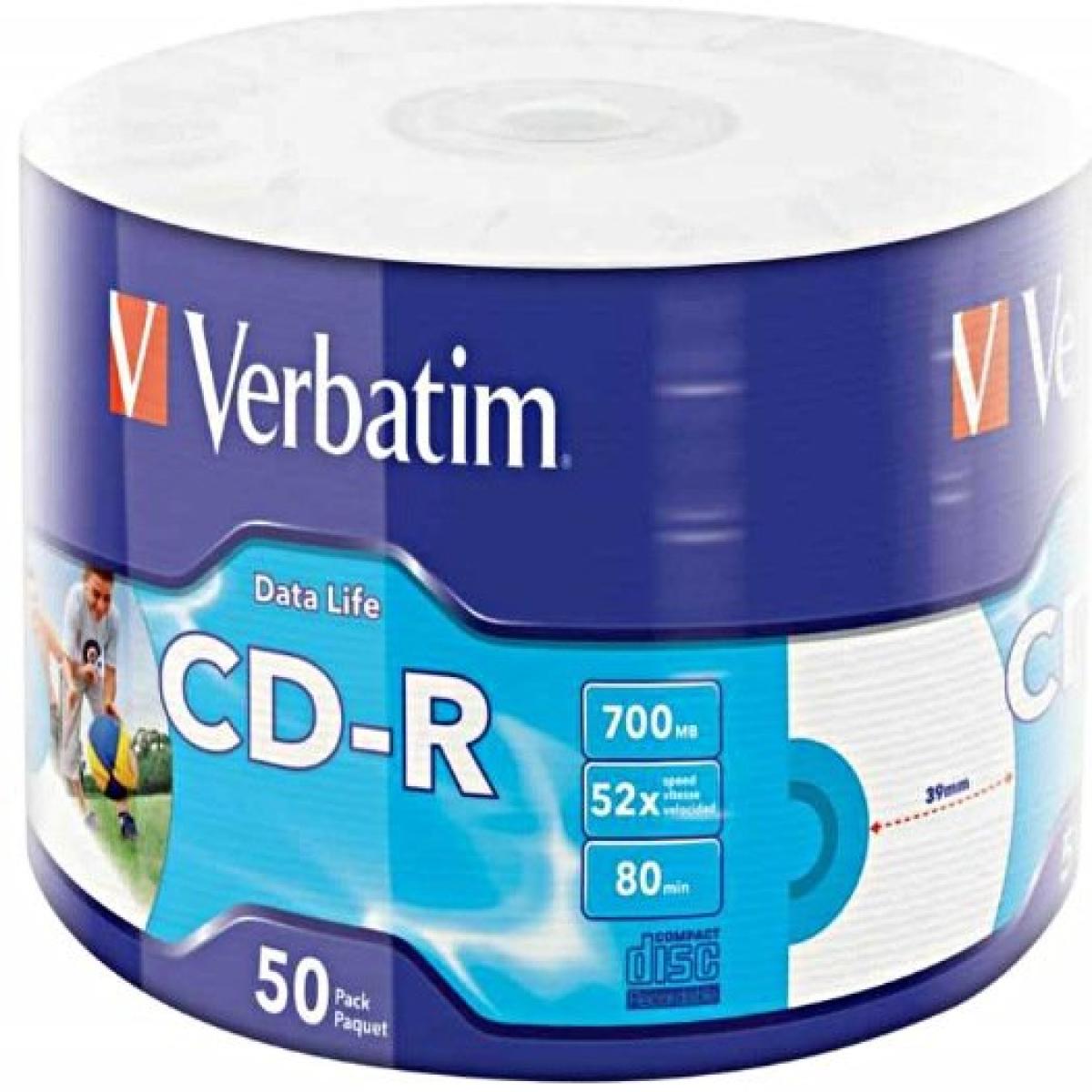 Verbatim 50x CD-R 700 MB 52x 50 pc(s)