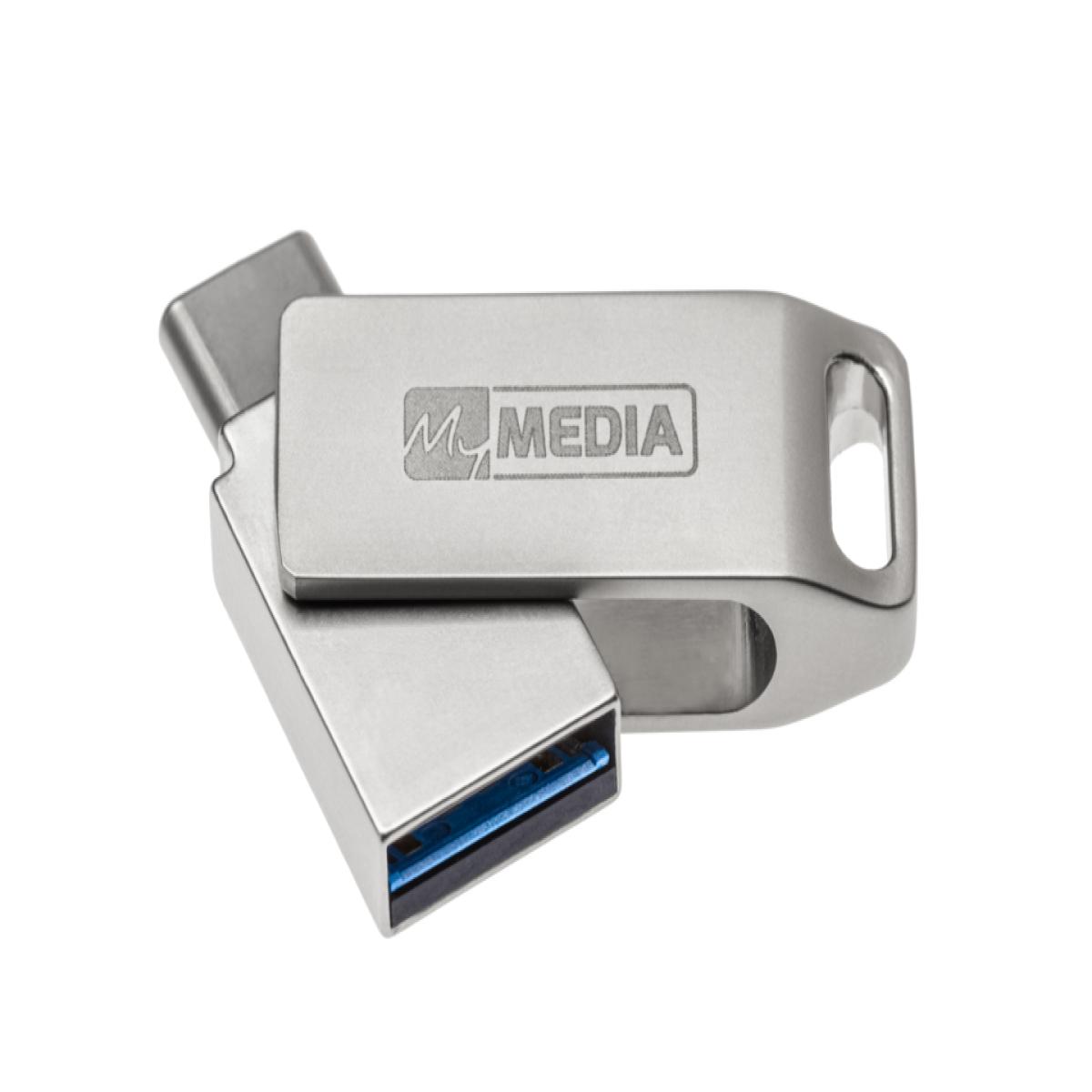 MyMedia MyDual USB 3.2 Gen 1 USB flash drive 64 GB USB Type-A / USB Type-C 3.2 Gen 1 (3.1 Gen 1) Silver