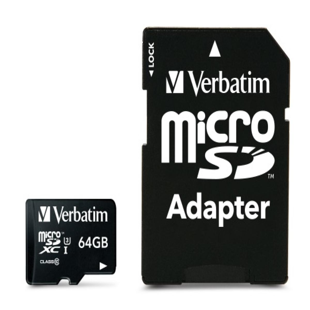 Verbatim Pro 64 GB MicroSDXC UHS Class 10