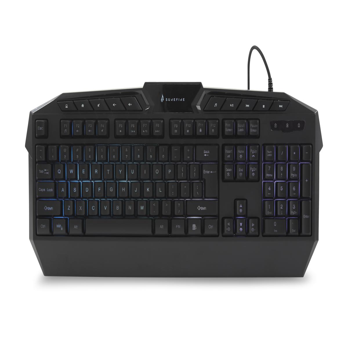 SureFire KingPin keyboard Gaming USB QWERTY English Black