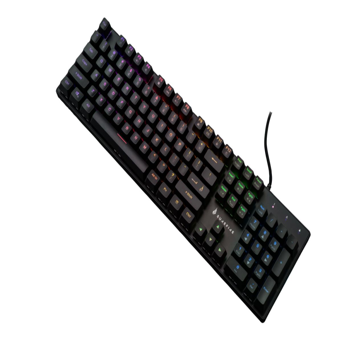 Verbatim KingPin M2 keyboard Gaming USB QWERTZ UK English Black