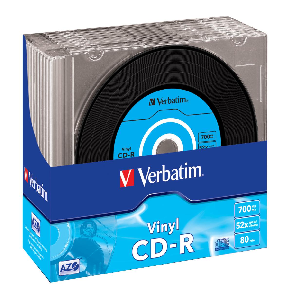 Verbatim CD-R AZO Data Vinyl 700 MB 52x 10 pc(s)