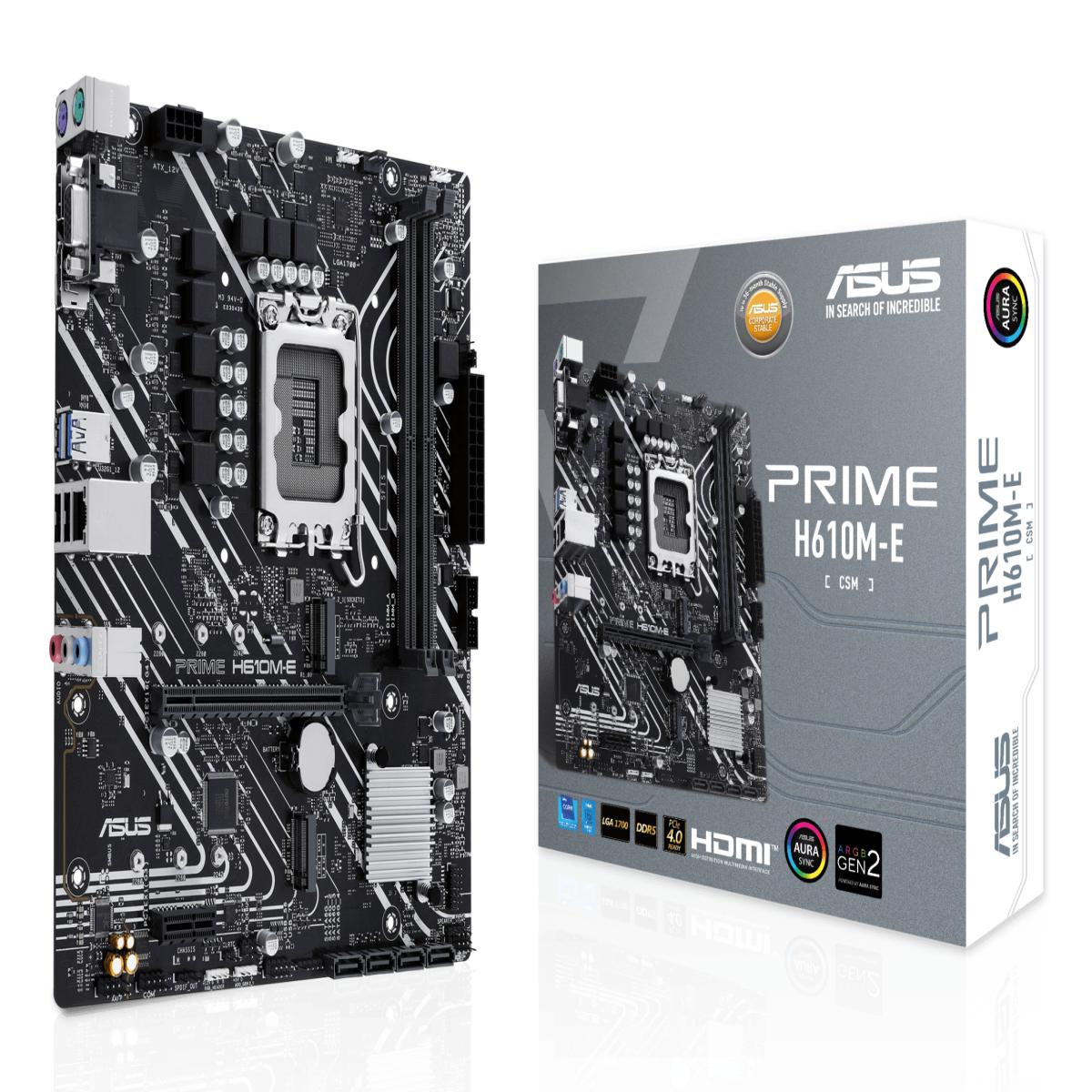 ASUS PRIME H610M-E-CSM Intel H610 LGA 1700 micro ATX