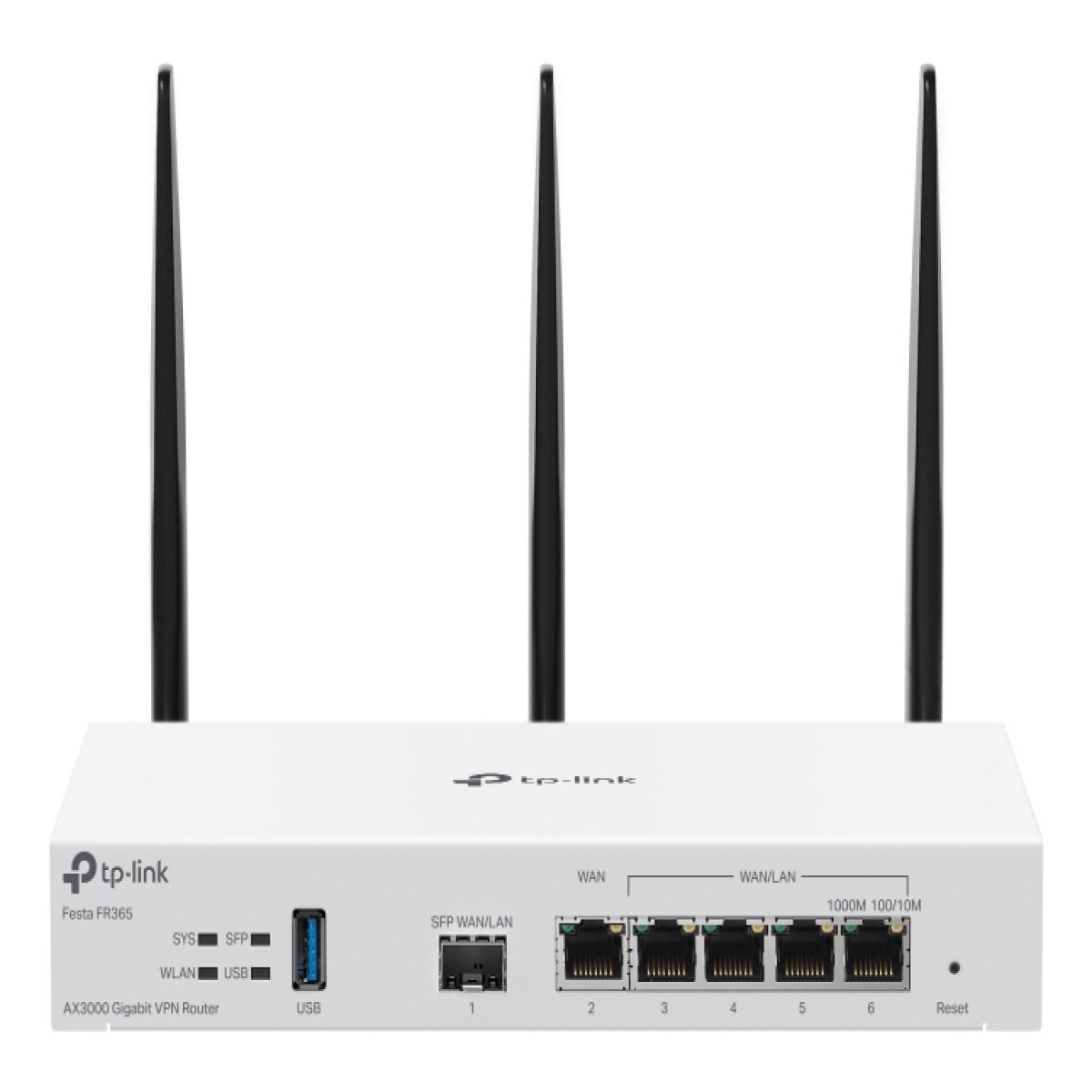 TP-Link FESTA FR365 wireless router Gigabit Ethernet Dual-band (2.4GHz + 5GHz or 2.4GHz + 6GHz) White