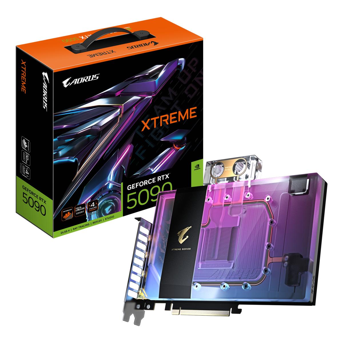GIGABYTE AORUS GeForce RTX 5090 XTREME WATERFORCE WB 32G