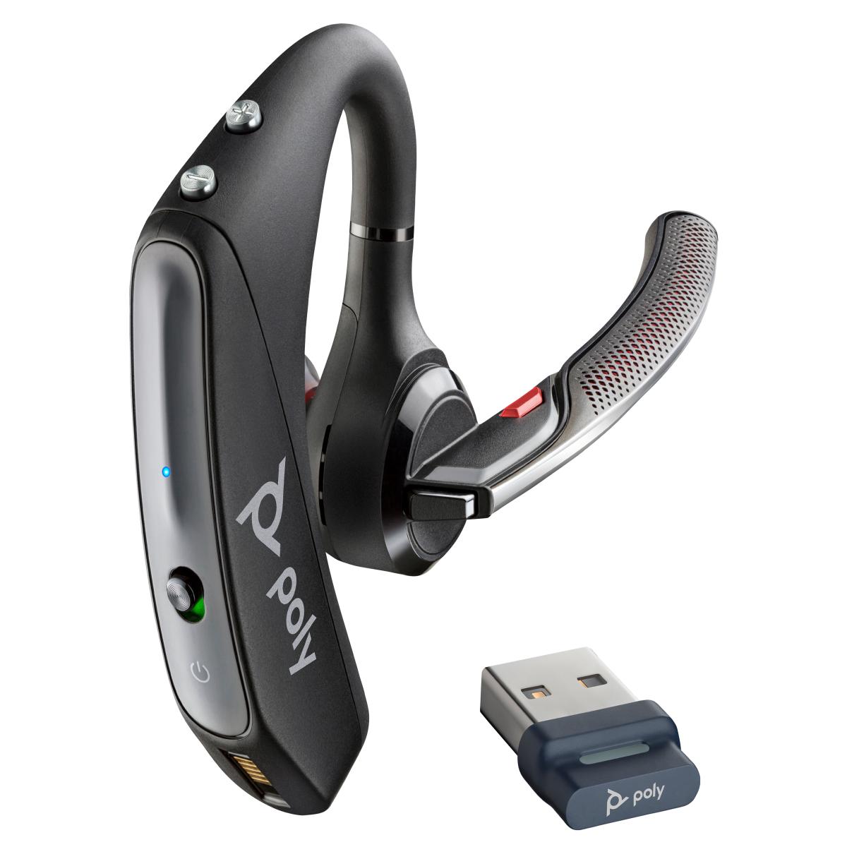 HP Poly Voyager 5200 UC USB-A Headset +BT600 Dongle TAA