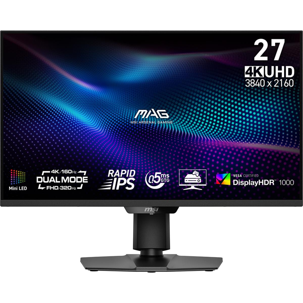 MSI MAG 274UPDF E16M computer monitor 68.6 cm (27") 3840 x 2160 pixels 4K Ultra HD LED Black