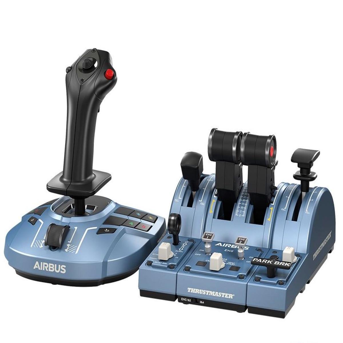 Thrustmaster TCA Captain Pack X Airbus Edition Black, Blue USB Joystick + engine control lever Analogue / Digital PC, Xbox Series S, Xbox Series X