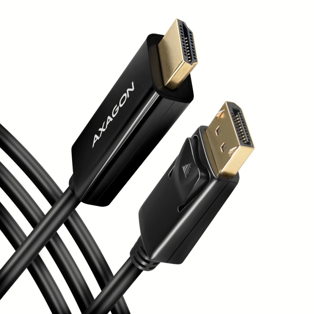 Axagon RVD-HI14C2 DisplayPort -> HDMI 1.4 cable 1.8m, 4K/30Hz