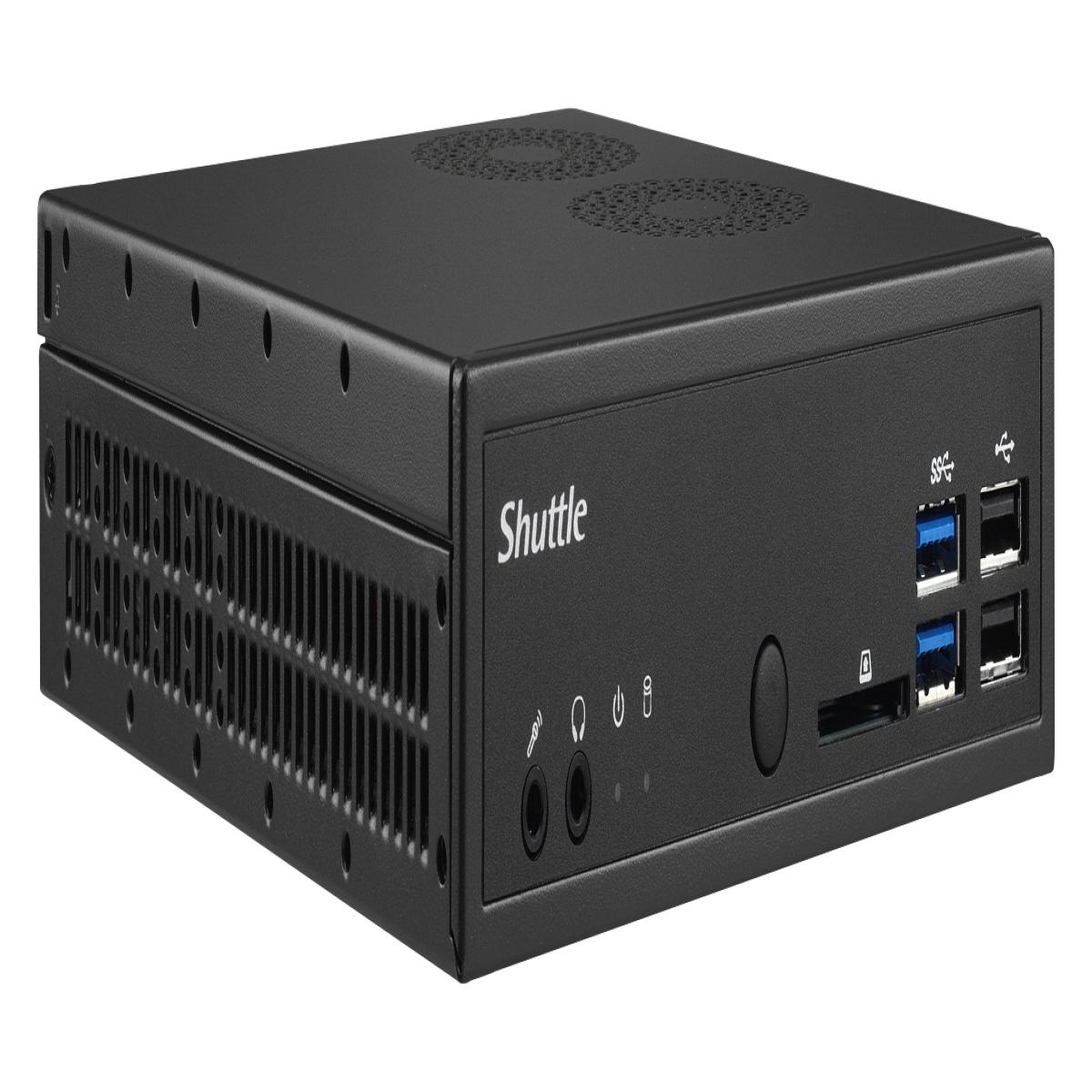 Shuttle XPС slim DH310 PC/workstation barebone 1.3L sized PC Black Intel® H310 LGA 1151 (Socket H4)