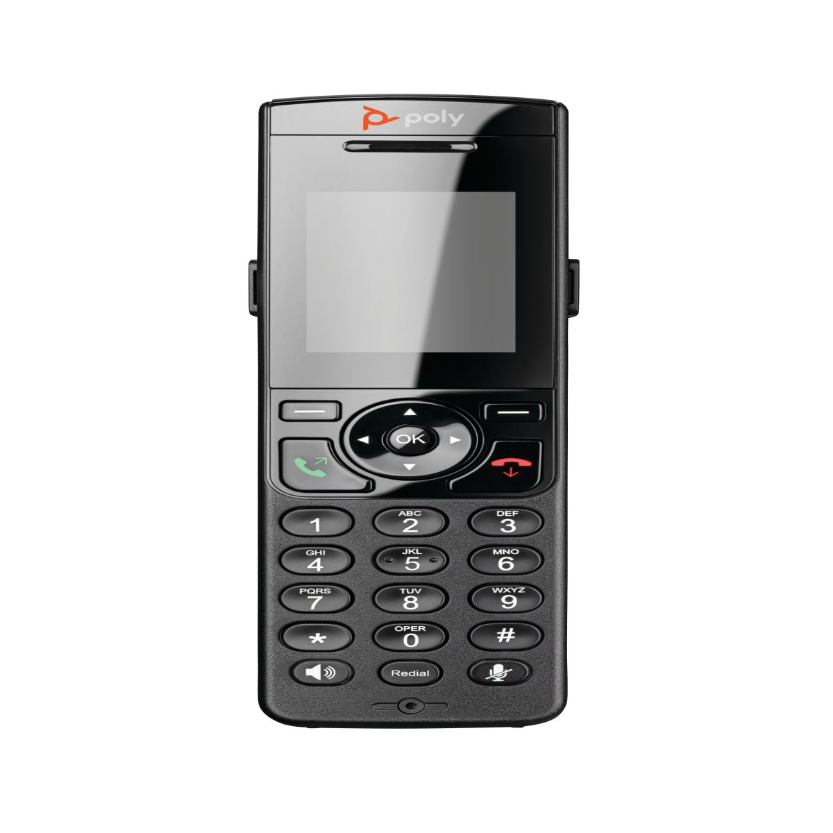 HP Poly VVX D230 DECT 1880-1900 MHz Base Station and DECT Phone Handset Kit with Power Supply