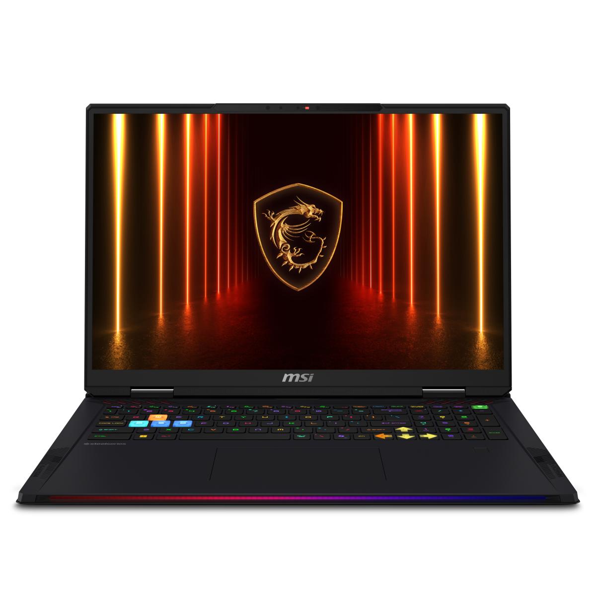 MSI Raider A18 HX A9WIG-003UK AMD Ryzen™ 9 9955HX3D Laptop 45.7 cm (18") UHD+ 64 GB DDR5-SDRAM 2 TB SSD NVIDIA GeForce RTX 5080 Wi-Fi 7 (802.11be) Windows 11 Home Advanced UK English Black
