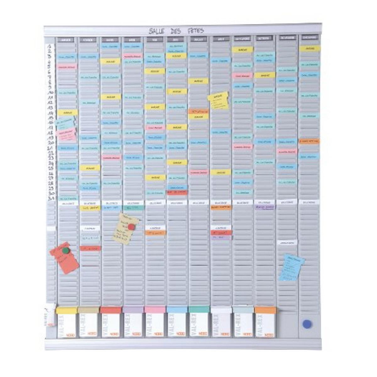 Nobo T-Card Planning Kit - Annual Planner 13 columns 54 slots