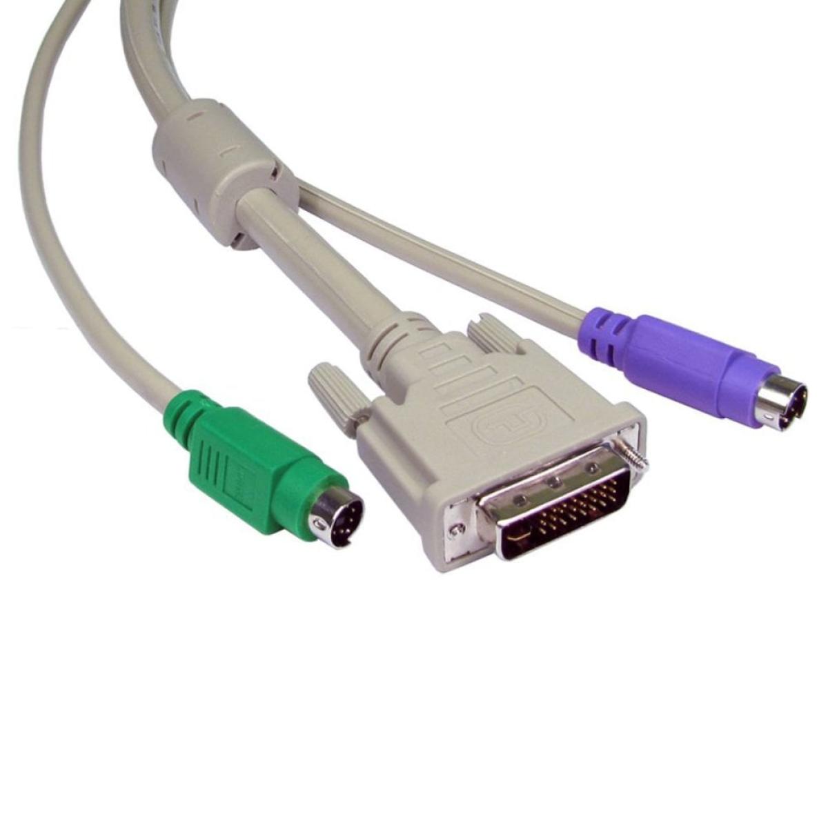 CDL 3m 2x M-M PS/2&1x DVI M-M KVM