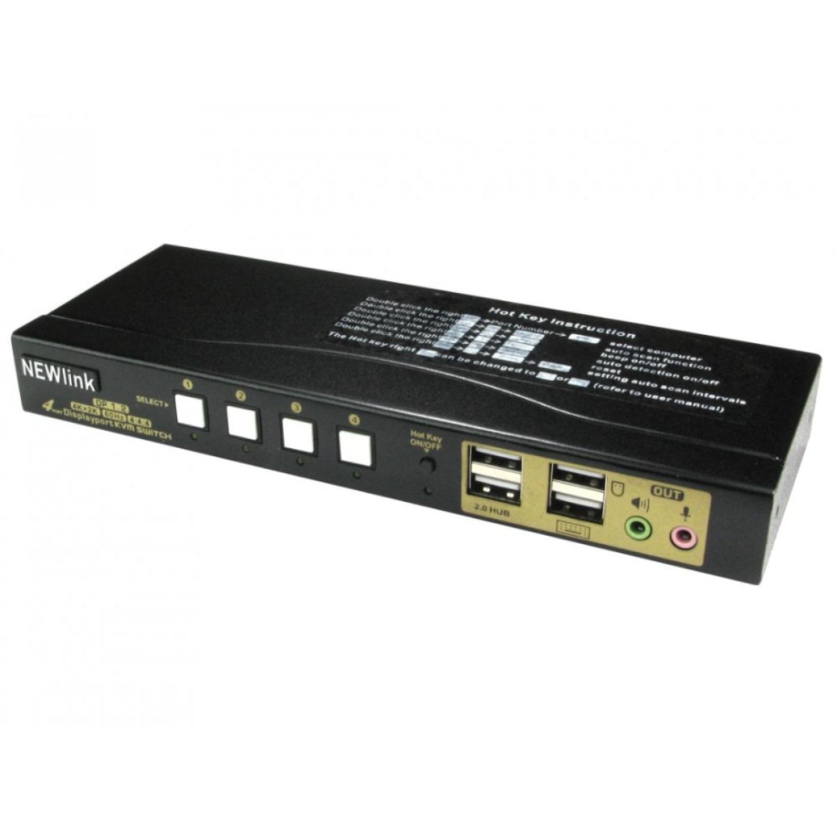 CDL 4 PORT DP/USB/AUDIO KVM