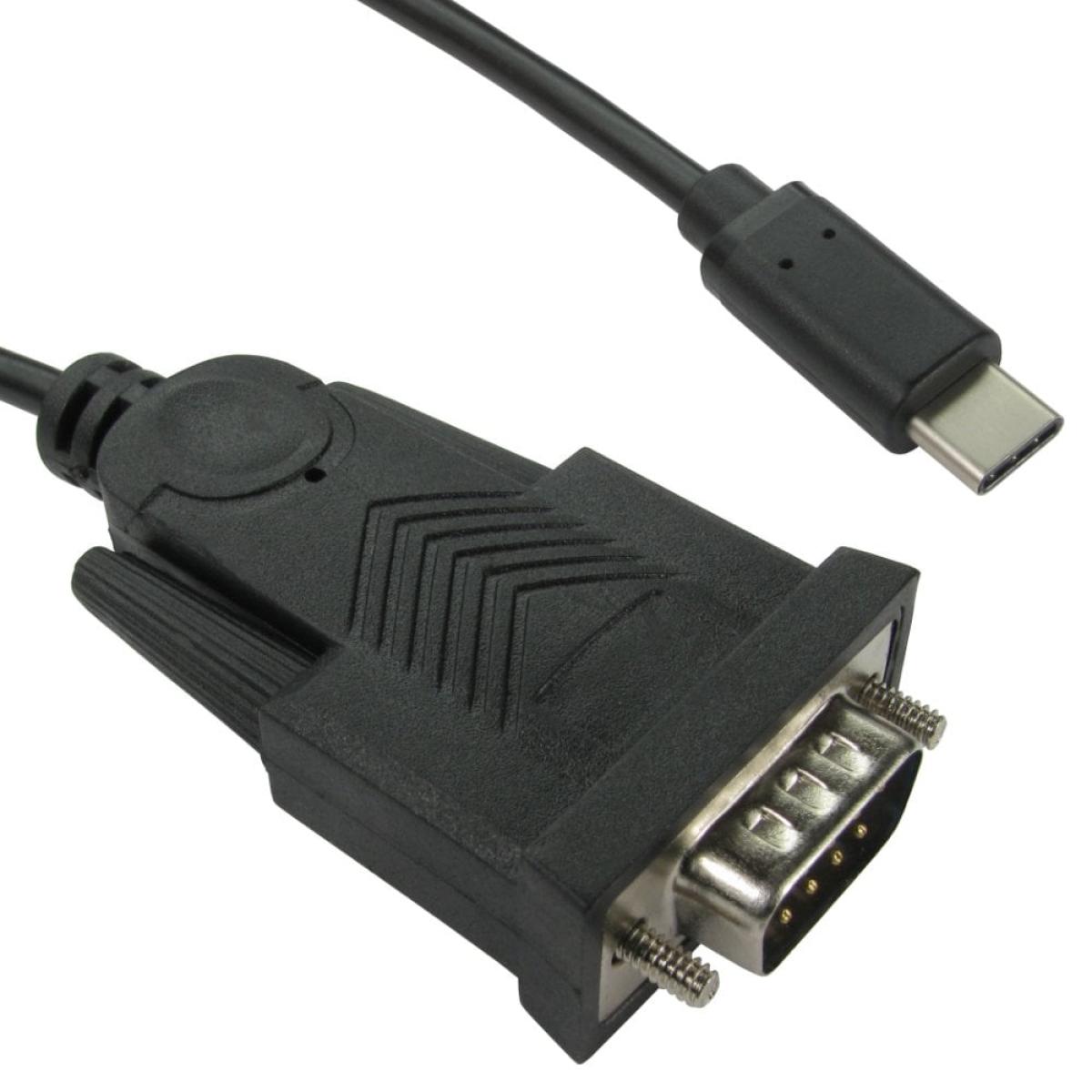 CDL 1M USB-C to D9 RS232 Adapter