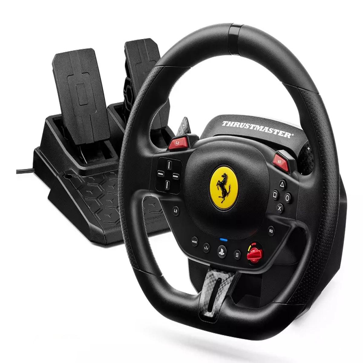 Thrustmaster T98-P Ferrari 296 GTB Black USB Steering wheel + Pedals Analogue / Digital PC, PlayStation 4, PlayStation 5