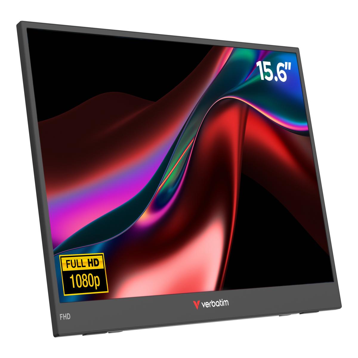 Verbatim Portable 15.6" FHD Monitor LIGHT Portable monitor Black 15.6" LCD 1920 x 1080 pixels