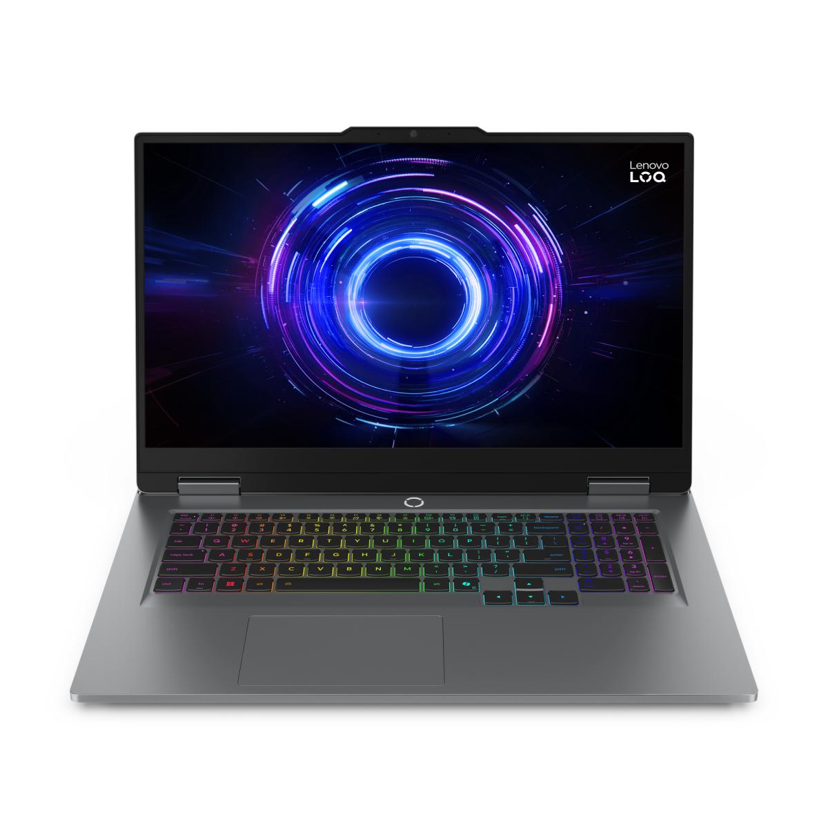 Lenovo LOQ 17IRX10 Intel® Core™ i7 i7-14700HX Laptop 43.9 cm (17.3") Full HD 24 GB DDR5-SDRAM 1 TB SSD NVIDIA GeForce RTX 5070 Wi-Fi 6 (802.11ax) Windows 11 Home English Grey