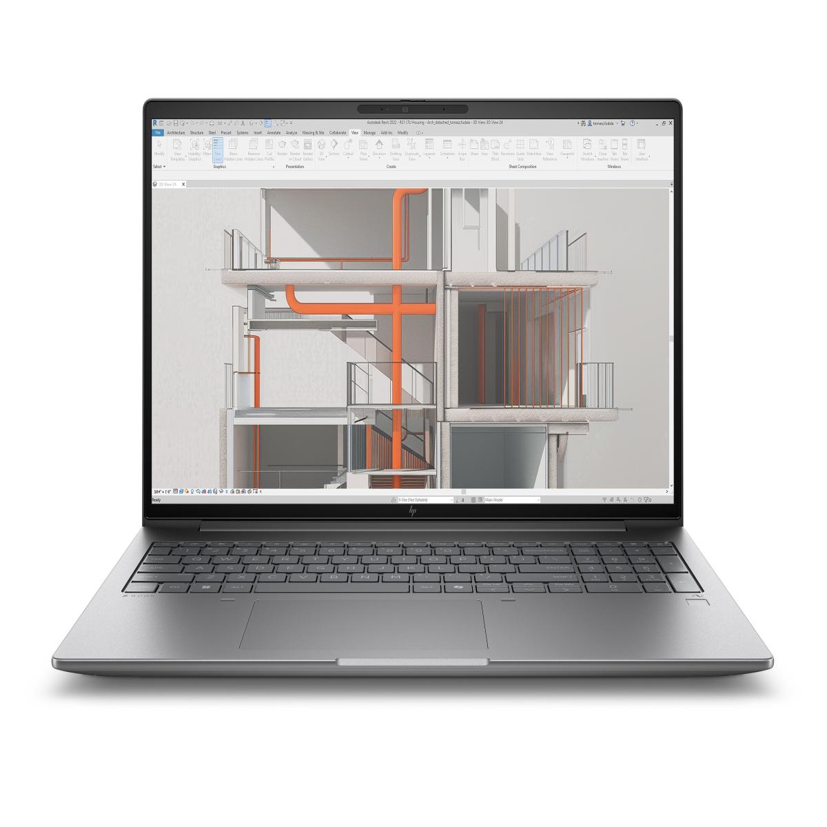 HP Zbook X G1i 16 inch Mobile Workstation PC Wolf Pro Security Edition - Data Science Intel Core Ultra 7 225H 40.6 cm (16") 2.5K 32 GB DDR5-SDRAM 1 TB SSD NVIDIA RTX PRO 500 Blackwell Wi-Fi 7 (802.11be) Windows 11 Pro AI Workstation, AI PC Silver