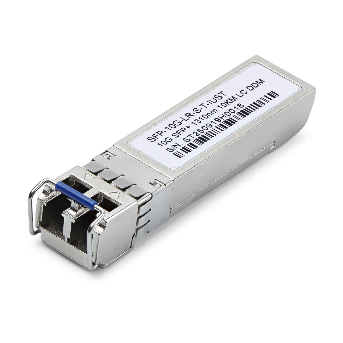 StarTech.com Uncoded SFP+ Module, Industrial Temperature Range, 10Gbps, Single Mode Fiber (SMF), 10km [6.2mi], LC Transceiver, 1310nm