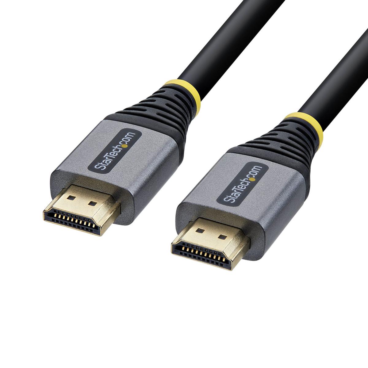 StarTech.com 25ft (7.6m) Premium Certified High Speed HDMI Cable, 4K 60Hz/1440p 144Hz, HDMI 2.0 Cable with HDR10/ARC, 18Gbps, 4K HDMI Cord for Monitor/TV/Display, High-Flex TPE Jacket