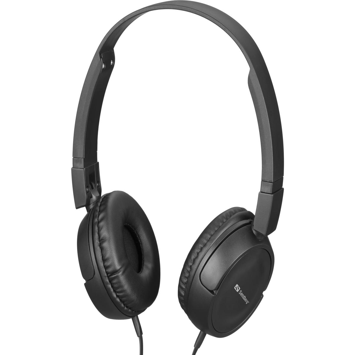 Sandberg Saver MiniJack HeadPhoneTravel Headphones Wired Head-band Travelling Black