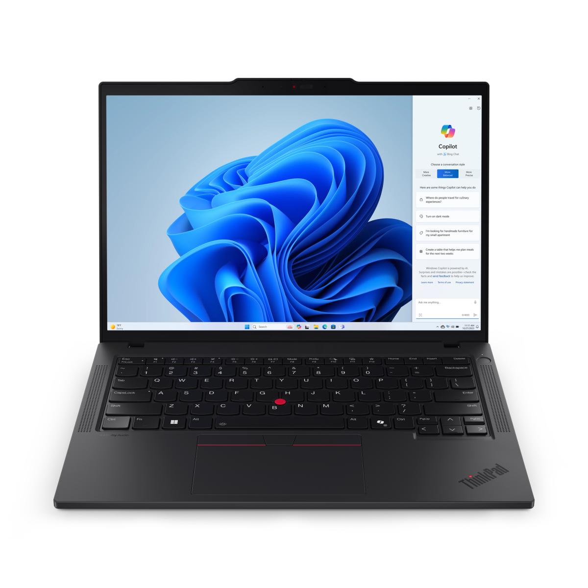 Lenovo ThinkPad T14 Gen 5 (Intel) Intel Core Ultra 5 135U Laptop 35.6 cm (14") WUXGA 16 GB DDR5-SDRAM 512 GB SSD Wi-Fi 6E (802.11ax) Windows 11 Pro Black English