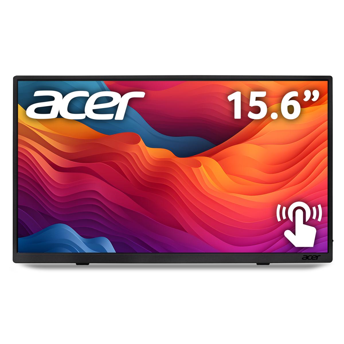 Acer PM161QT portable monitor - 15.6", Full HD (1920x1080), IPS, 60Hz, 6ms, AdaptiveSync, black