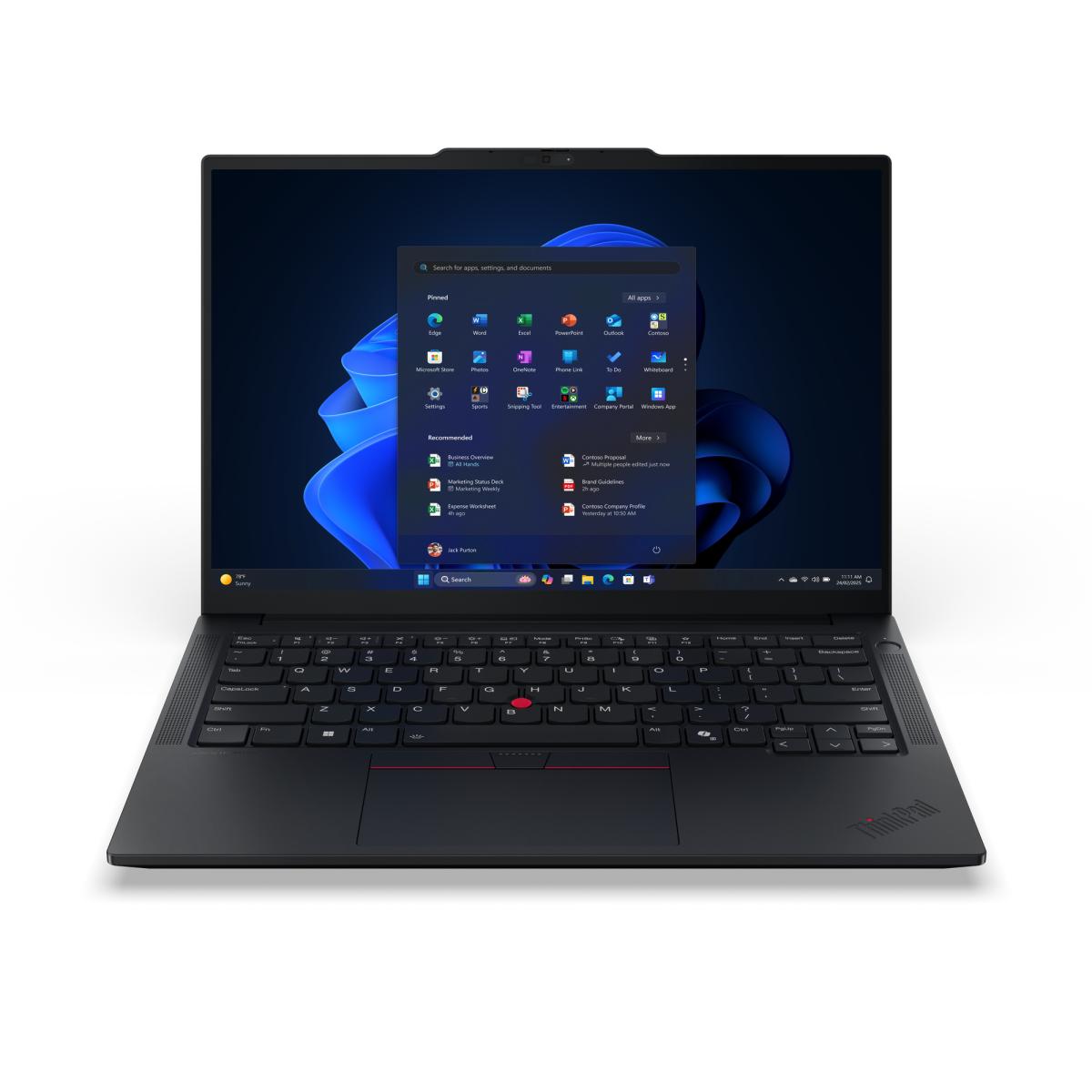 Lenovo ThinkPad E14 Gen 7 (Intel) Copilot+ PC Intel Core Ultra 5 226V Laptop 35.6 cm (14") WUXGA 16 GB LPDDR5x-SDRAM 512 GB SSD Wi-Fi 6E (802.11ax) Windows 11 Pro Black English