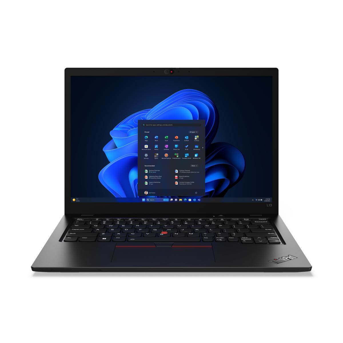 Lenovo ThinkPad L13 Gen 5 (Intel) Intel Core Ultra 5 125U Laptop 33.8 cm (13.3") WUXGA 16 GB LPDDR5-SDRAM 256 GB SSD Wi-Fi 6E (802.11ax) Windows 11 Pro Black English