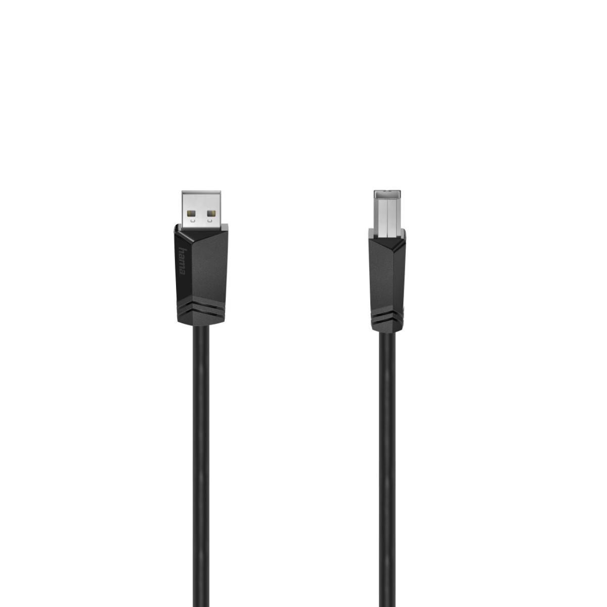 Hama 00200603 USB cable USB 2.0 3 m USB A USB B Black