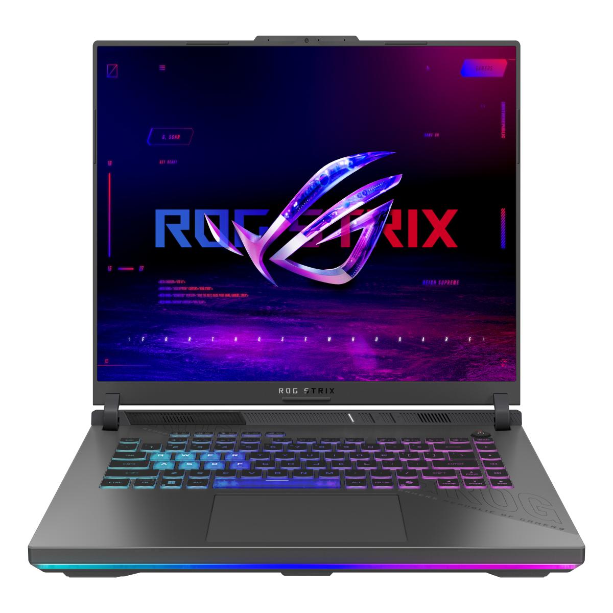ASUS ROG Strix G16 G614PW-RV005W laptop AMD Ryzen™ 9 8940HX 40.6 cm (16") WUXGA 32 GB DDR5-SDRAM 1 TB SSD NVIDIA GeForce RTX 5080 Wi-Fi 6E (802.11ax) Windows 11 Home Black, Grey