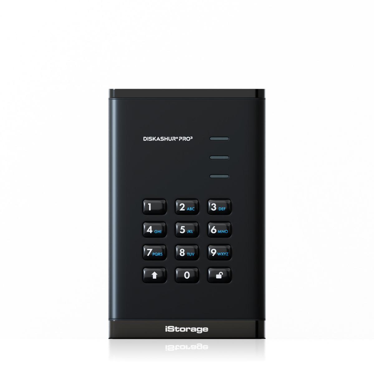 iStorage diskAshur PRO³ SSD 8TB | Secure Portable Solid State Drive |FIPS 140-3 Level 3 compliant | AES-XTS 256-bit Hardware Encryption | PIN protected | OS & Platform Independent |GDPR, TAA Compliant|Brute force hack defence | Dust/Water Resistant