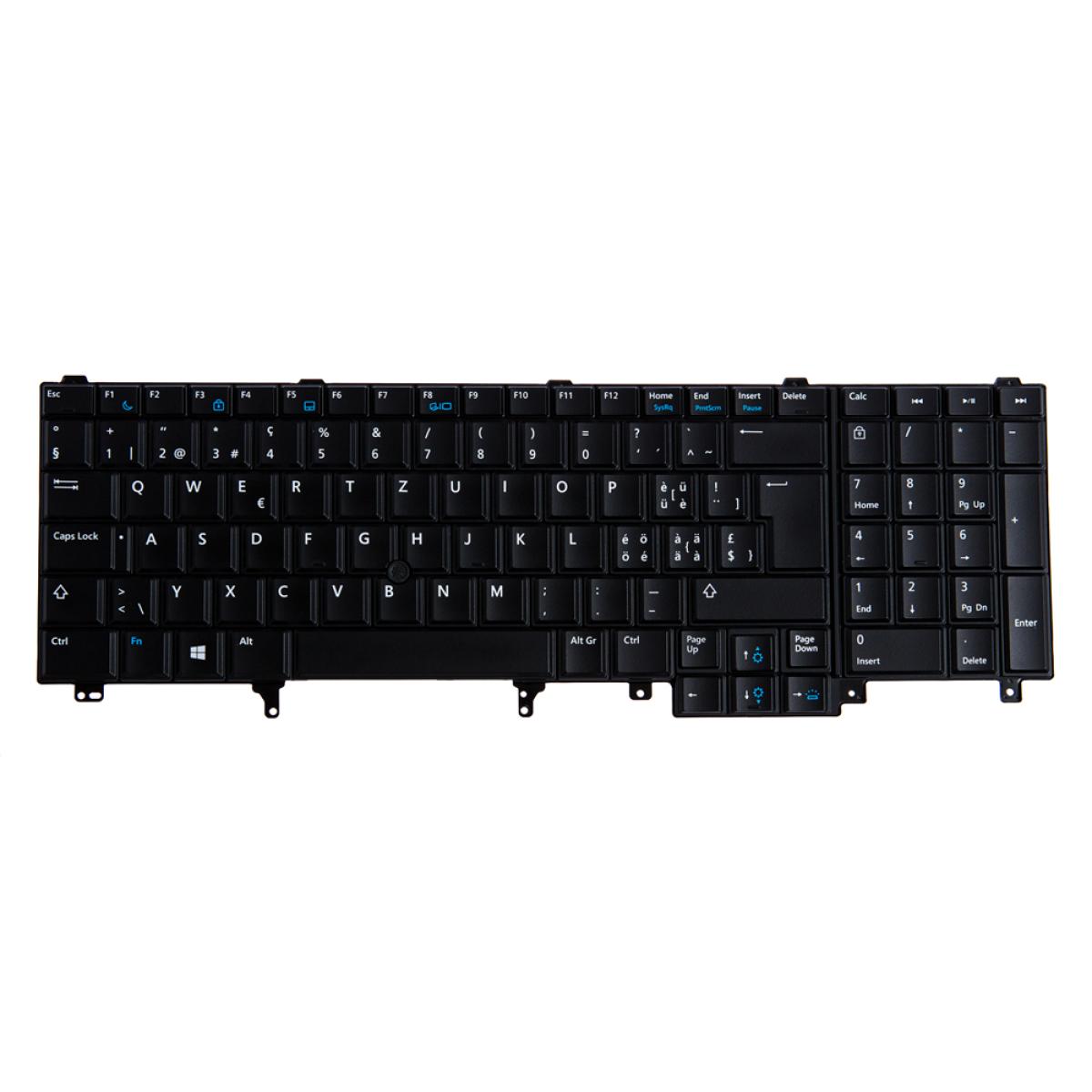 Origin Storage KBD E6540 Swiss Backlit WIN8 105 Keys Dual Point