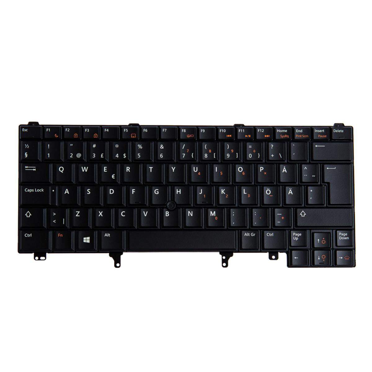 Origin Storage N/B KBD Swedish-Finnish 83 Key Backlit DP for Dell Lat 5490