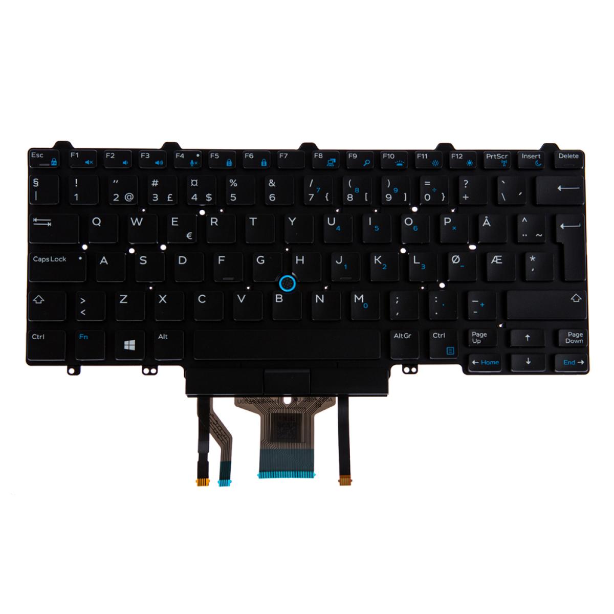 Origin Storage N/B KBD LAT 5540 NORWEGIAN LAYOUT 100 KEYS BACKLIT