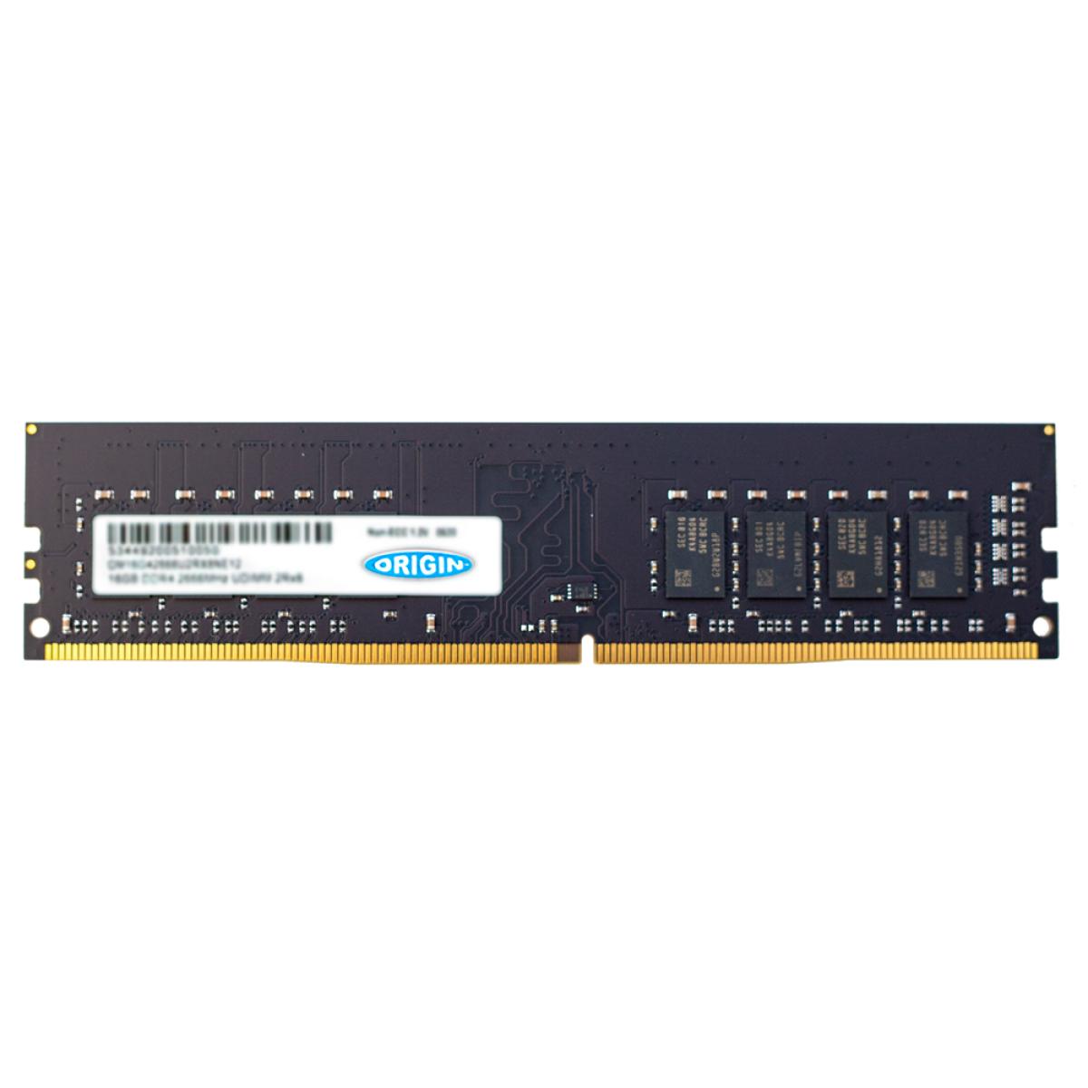 Origin Storage 8GB DDR4 2666MHz UDIMM 1Rx8 ECC 1.2V