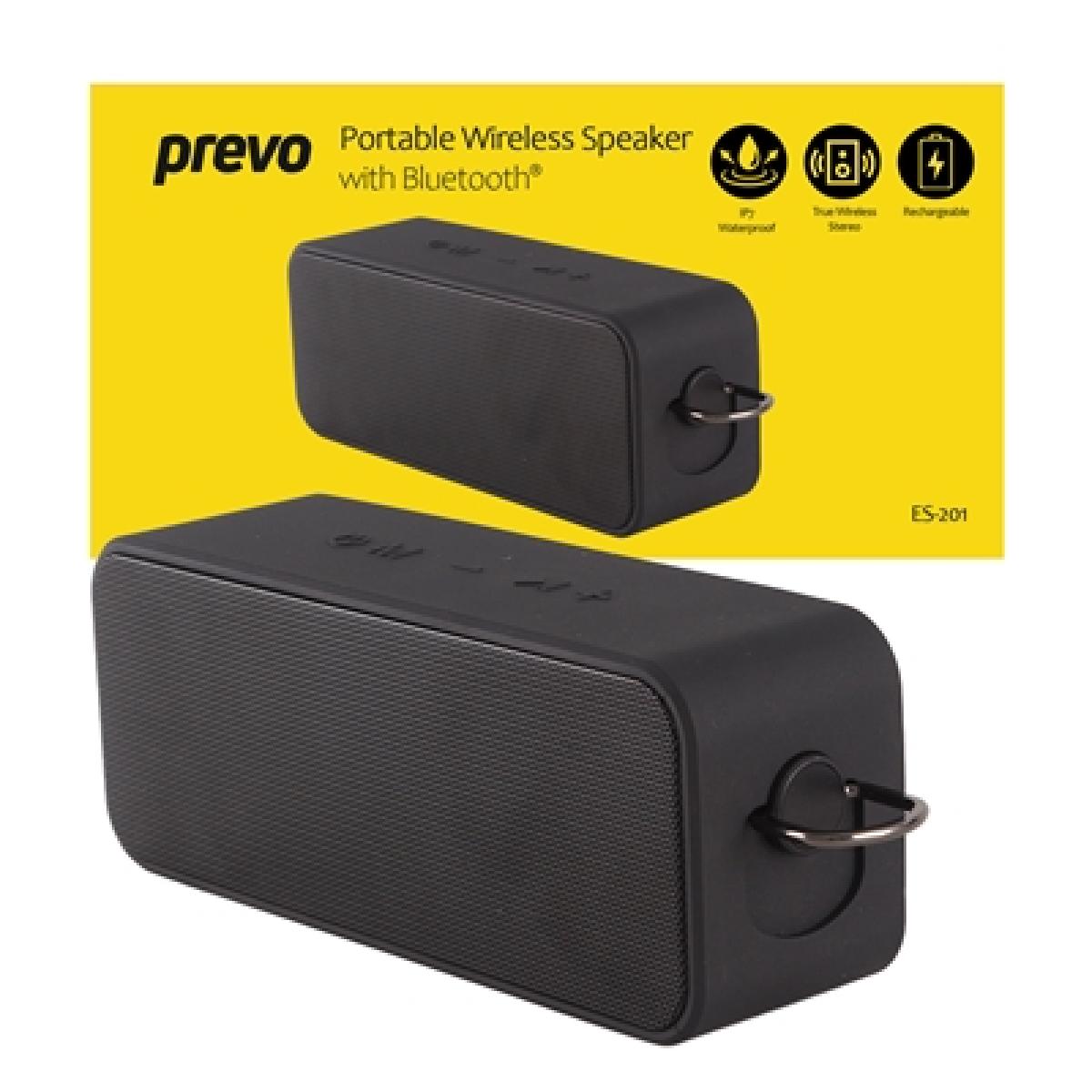 Prevo ES-201 Portable IP7 Waterproof 20W Wireless Speaker with Bluetooth, USB & SD card, Bluetooth 5.3