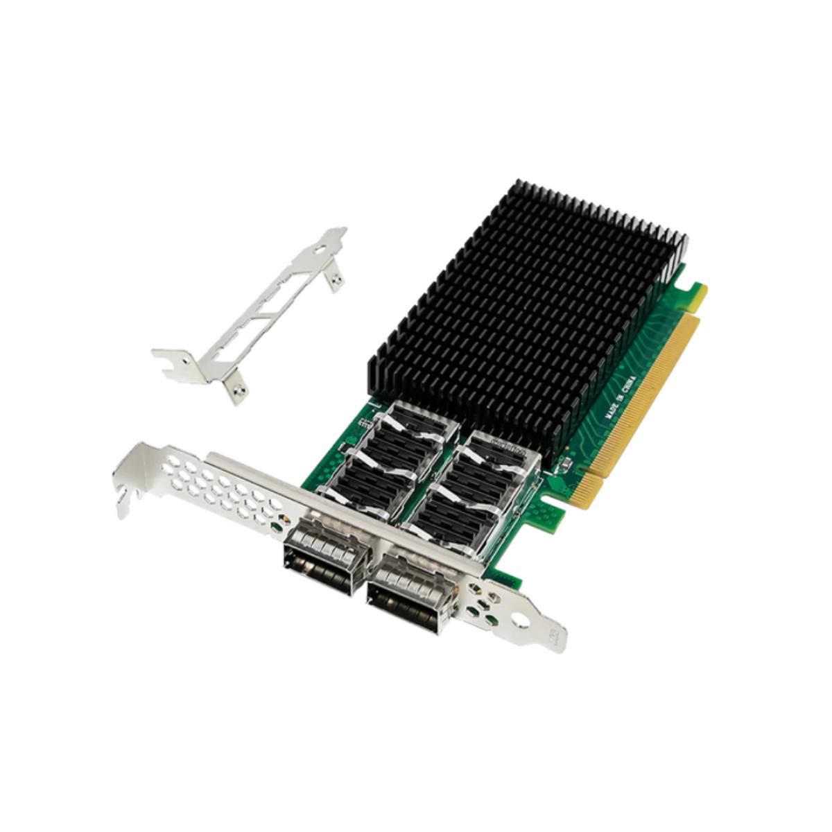Origin Storage NVIDIA Mellanox MCX456A-ECAT alternative ConnectX-5 NIC PCIe 3.0 x16 Dual Port 100GbE QSFP28