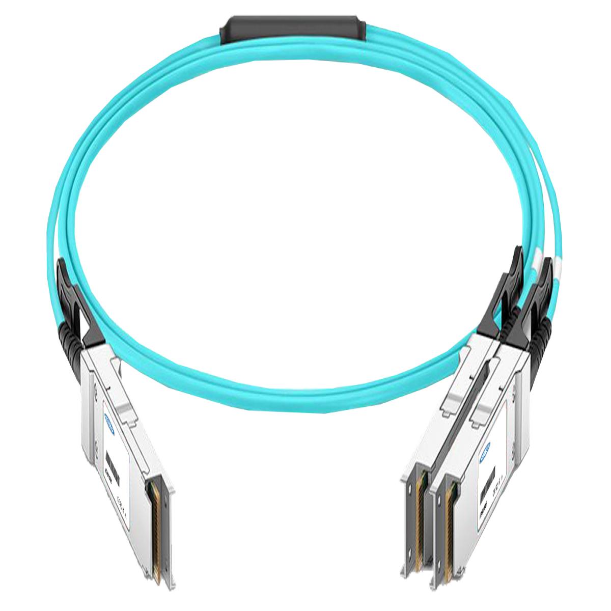 Origin Storage MFS1S50-H005V NVIDIA Mellanox Compatible Active Optical Breakout Cable 200GBase QSFP56 to 2x100GBase QSFP56 (850nm MMF 5m)