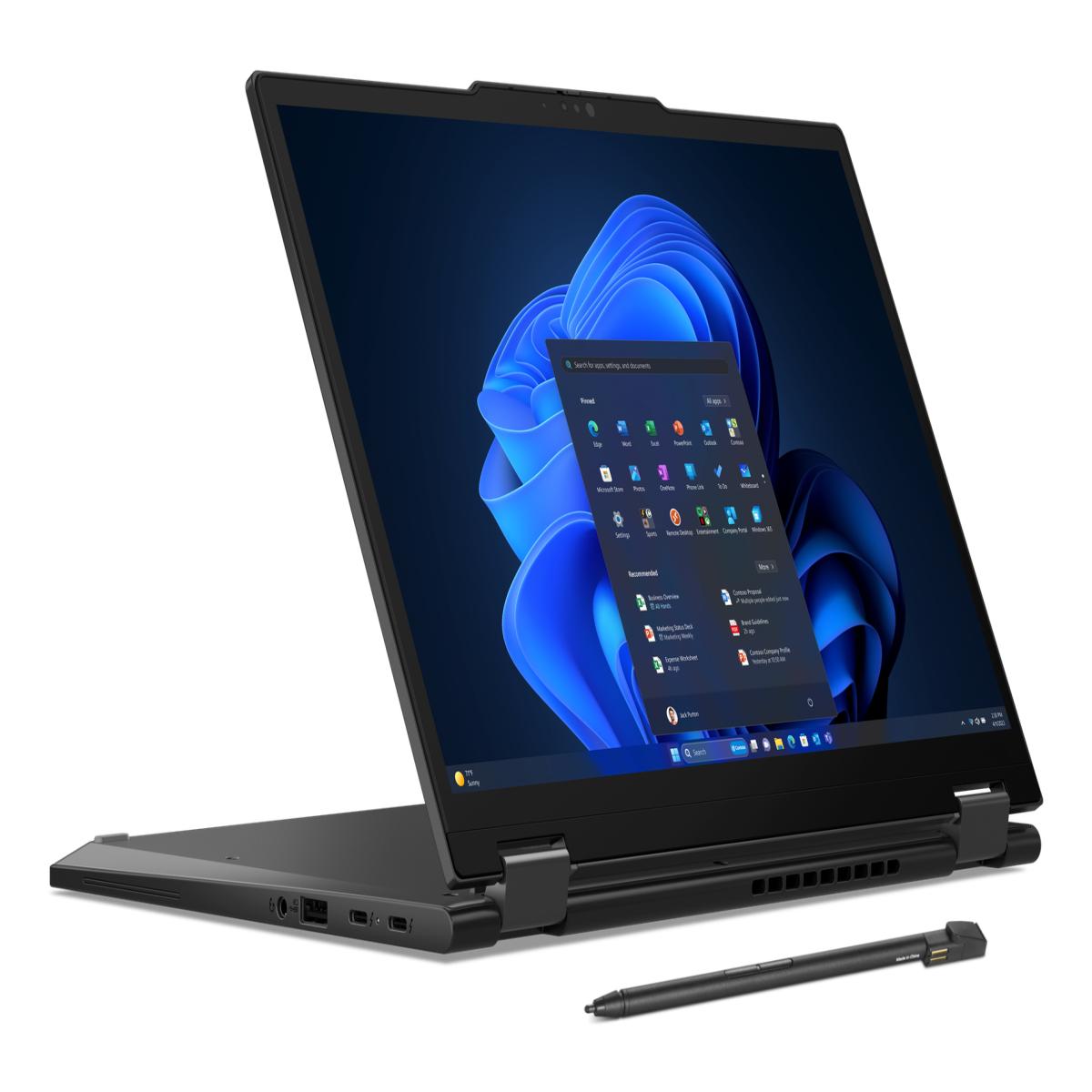 Lenovo ThinkPad X13 Gen 5 Intel Core Ultra 7 165U 32GB RAM 512GB SSD 13.3" WUXGA IPS Touchscreen Windows 11 Pro 2-in-1 Business Laptop with Pen - Black