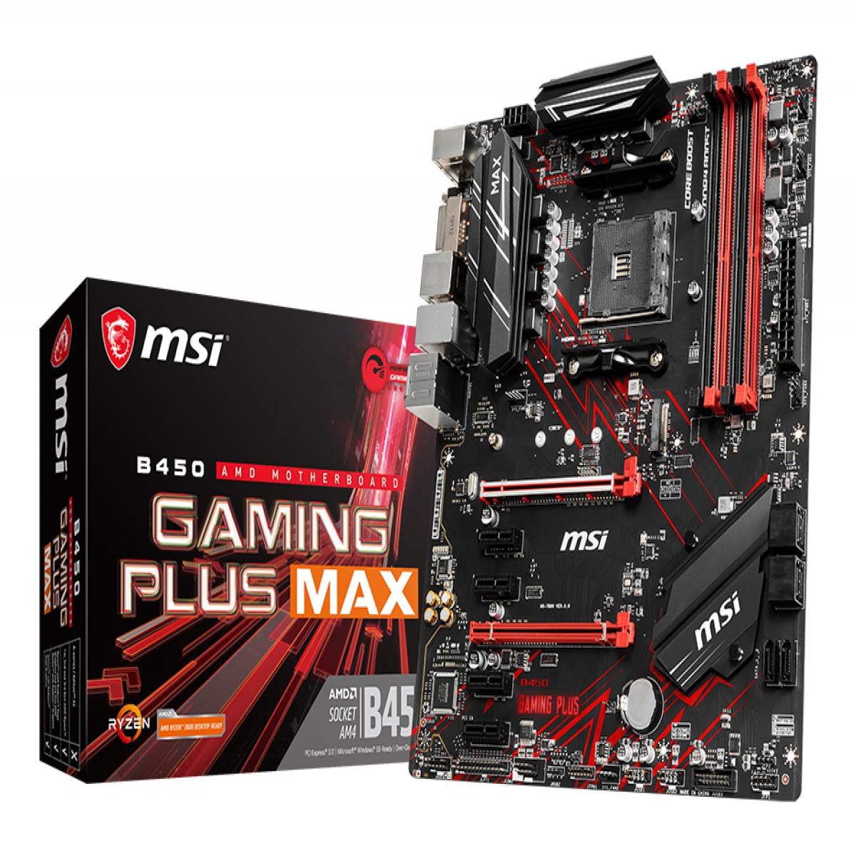 MSI B450 GAMING PLUS MAX motherboard AMD B450 Socket AM4 ATX