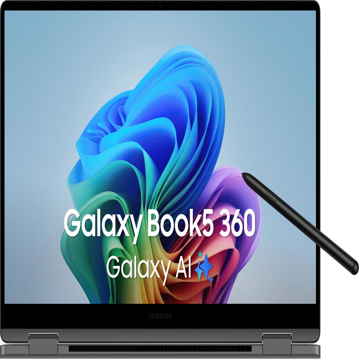 Samsung Galaxy Book5 360 NP754QHA-KG1UK laptop Intel Core Ultra 7 258V Hybrid (2-in-1) 39.6 cm (15.6") Touchscreen Full HD 32 GB LPDDR5x-SDRAM 512 GB SSD Wi-Fi 7 (802.11be) Windows 11 Pro UK English Grey