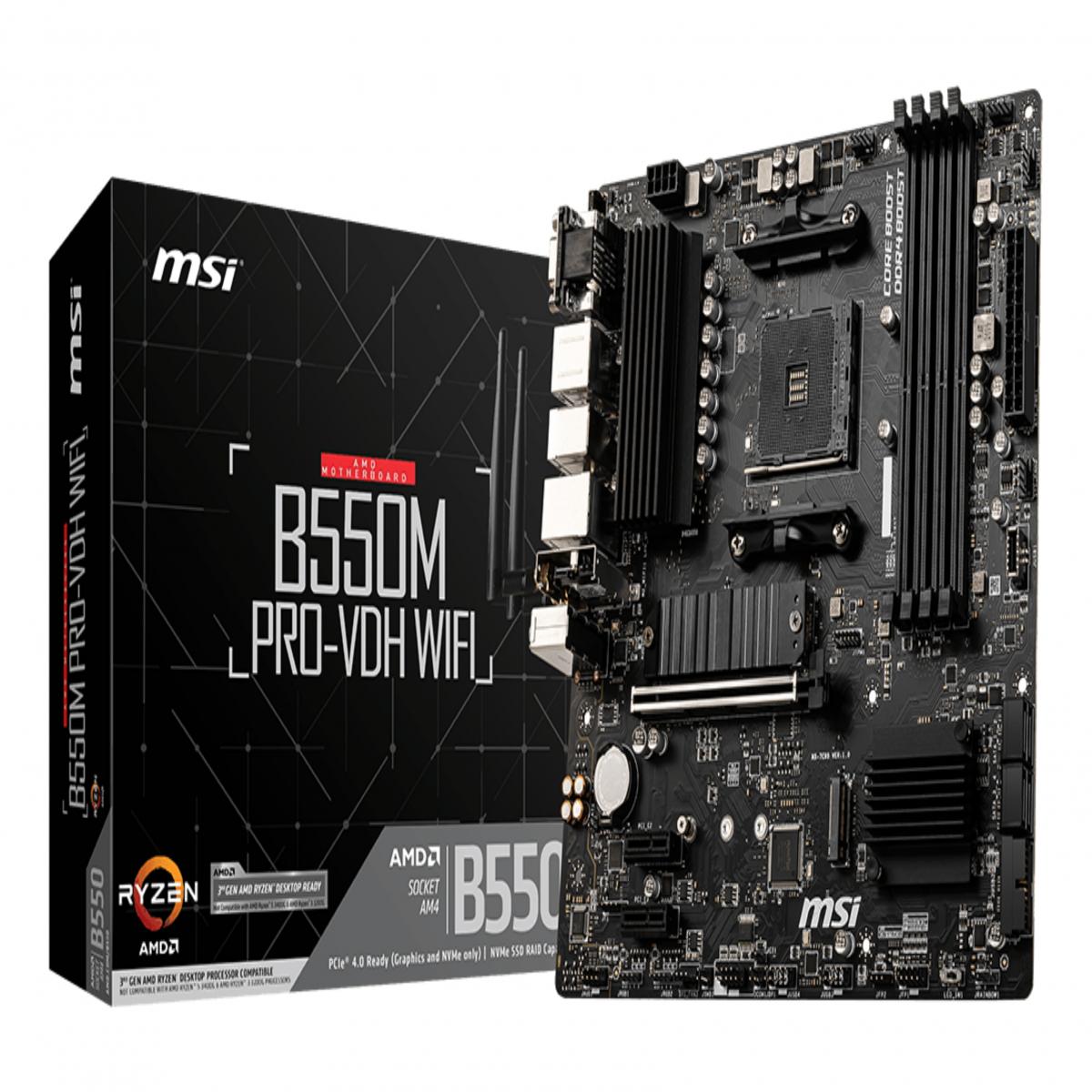 MSI AM4 B550M PRO-VDH WIFI M-ATX        