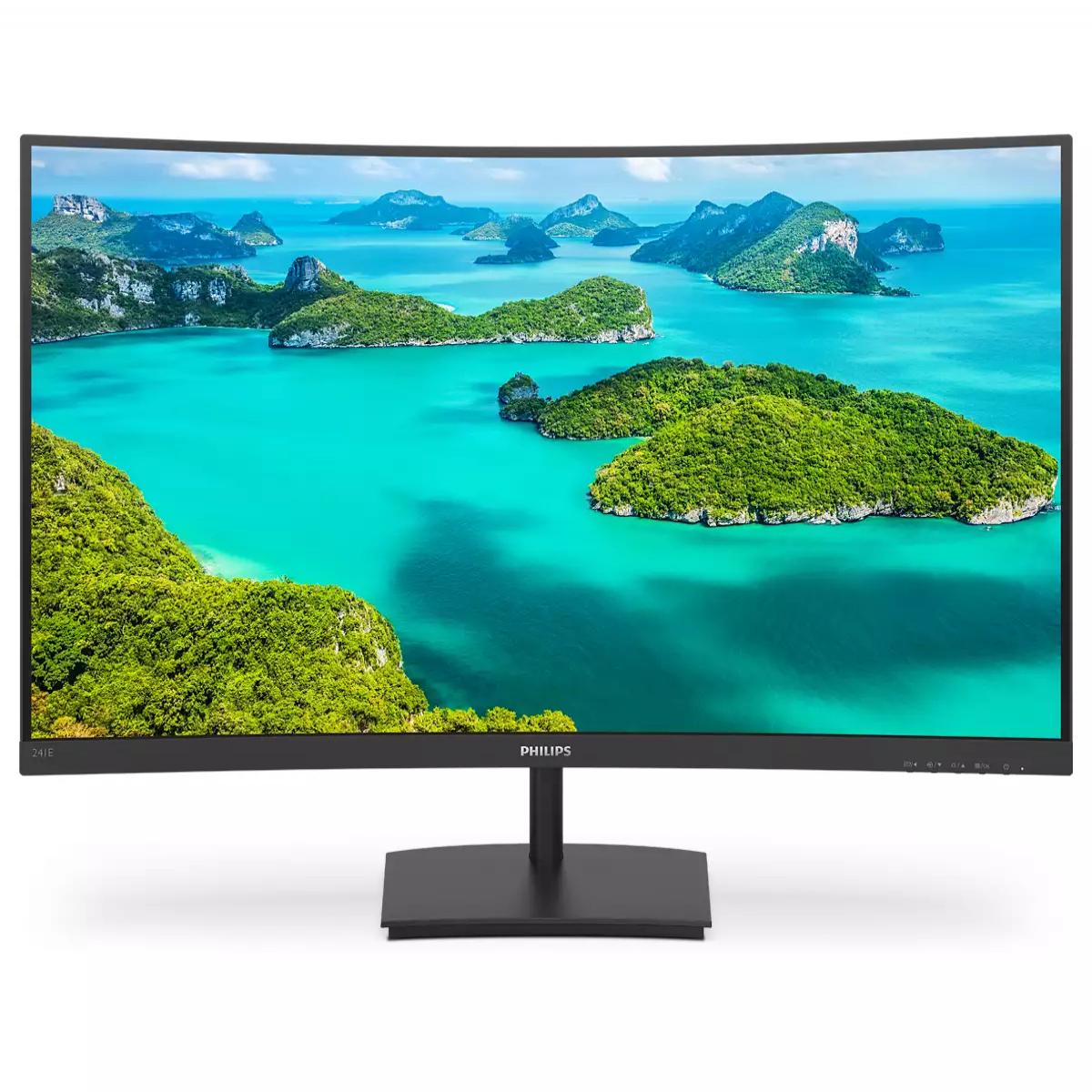 Philips E Line 241E1SC/00 computer monitor 59.9 cm (23.6") 1920 x 1080 pixels Full HD LED Black