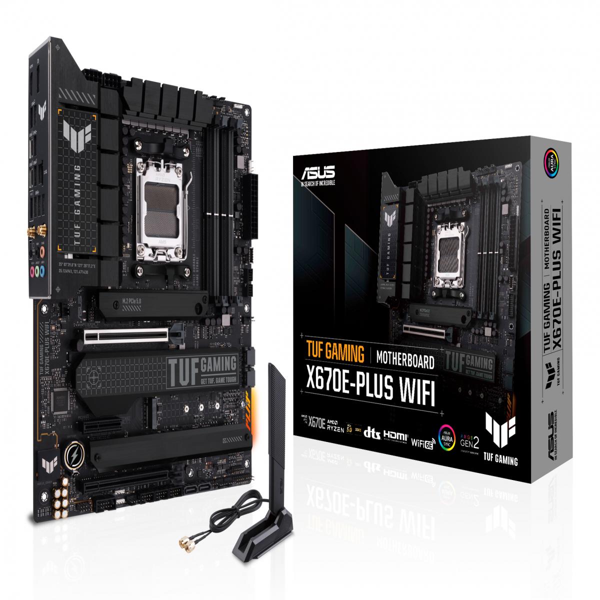 ASUS TUF GAMING X670E-PLUS WIFI AMD X670 Socket AM5 ATX