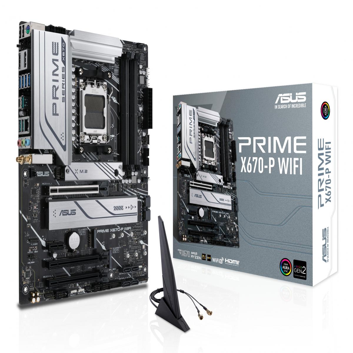 ASUS PRIME X670-P WIFI AMD X670 Socket AM5 ATX