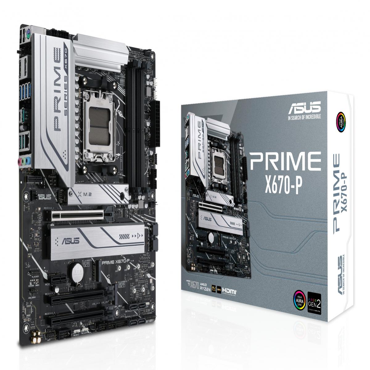 ASUS PRIME X670-P AMD X670 Socket AM5 ATX